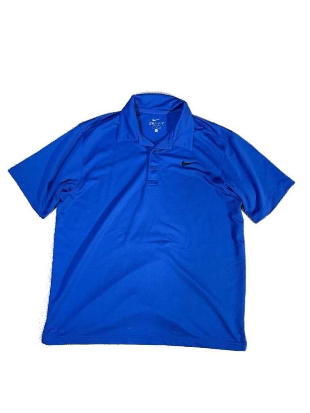 Nike Dri-FIT Blue Short Sleeve Polo Shirt Size L